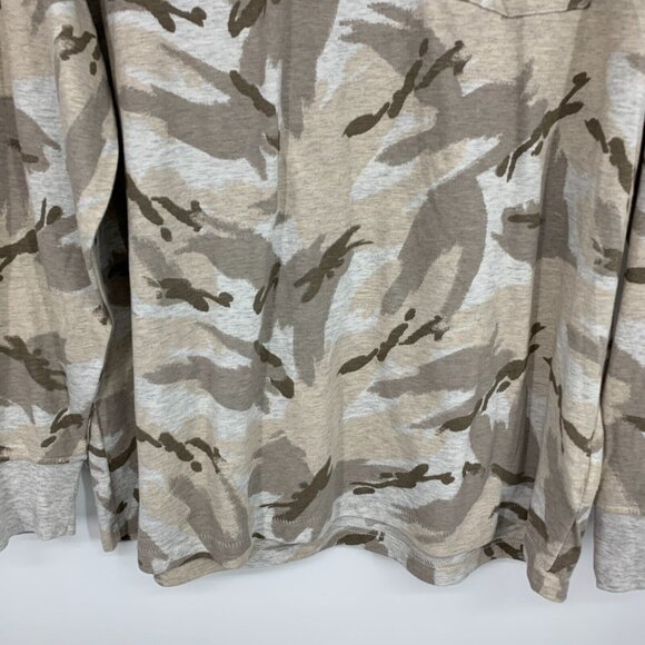 Old Navy Shirt Unisex Size Large Vintage Desert Camo Long Sleeve Gray Brown NWT - Picture 5 of 10